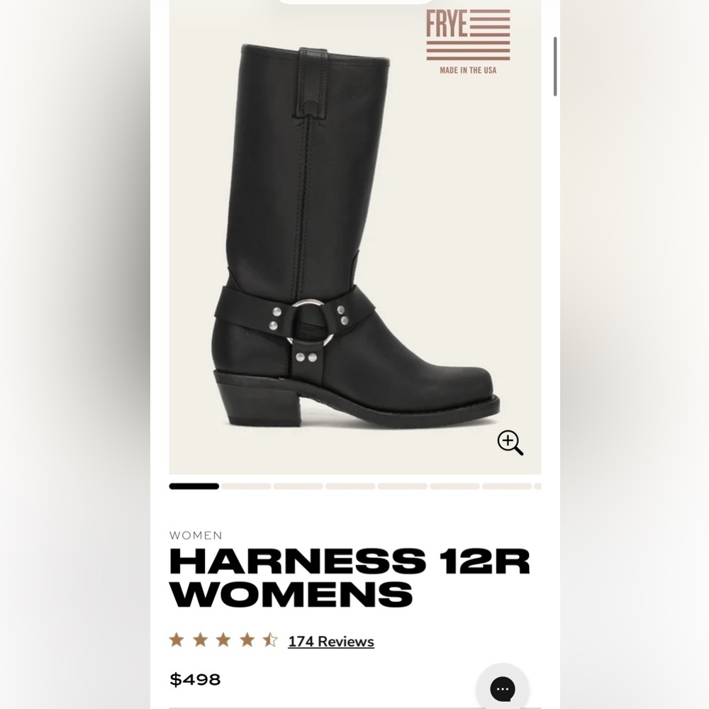 Frye Women’s Black Leather Harness Boots Size 8.5 - Picture 14 of 14
